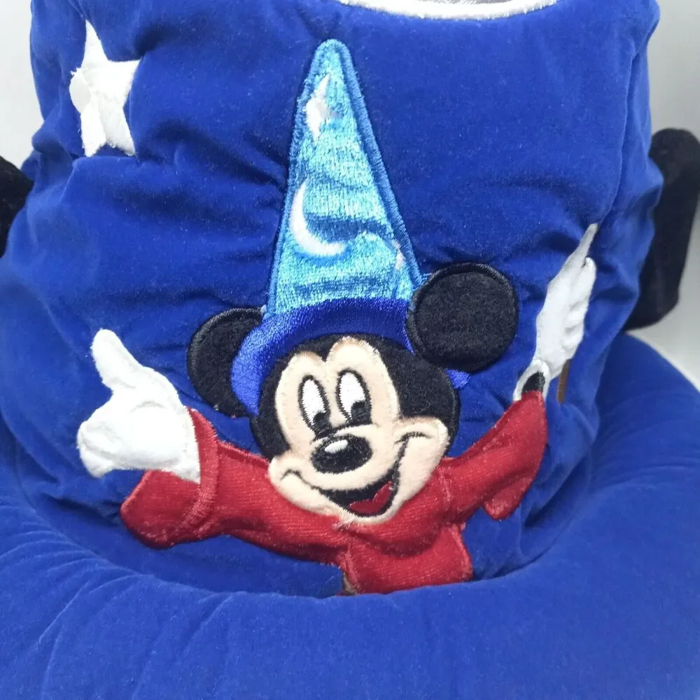 Disney Parks Sorcerer Mickey Fantasia Plush Ears Hat-One Size Youth-Lined-15